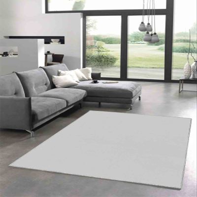 LaModaHome Area Rug Non-Slip - White White Thin, Washable Soft Machine Washable Bedroom Rugs Indoor Outdoor Bathroom Mat Kids Child Stain Resistant Living Room Kitchen Carpet 1.3 x 2 ft