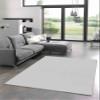 LaModaHome Area Rug Non-Slip - White White Thin, Washable Soft Machine Washable Bedroom Rugs Indoor Outdoor Bathroom Mat Kids Child Stain Resistant Living Room Kitchen Carpet 1.3 x 2 ft view 1