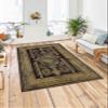 LaModaHome Area Rug Non-Slip - Yellow Classical Soft Machine Washable Bedroom Rugs Indoor Outdoor Bathroom Mat Kids Child Stain Resistant Living Room Kitchen Carpet 1.3 x 2 ft view 1