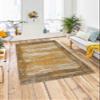 LaModaHome Area Rug Non-Slip - Yellow Vintage Soft Machine Washable Bedroom Rugs Indoor Outdoor Bathroom Mat Kids Child Stain Resistant Living Room Kitchen Carpet 2.7 x 4 ft view 1
