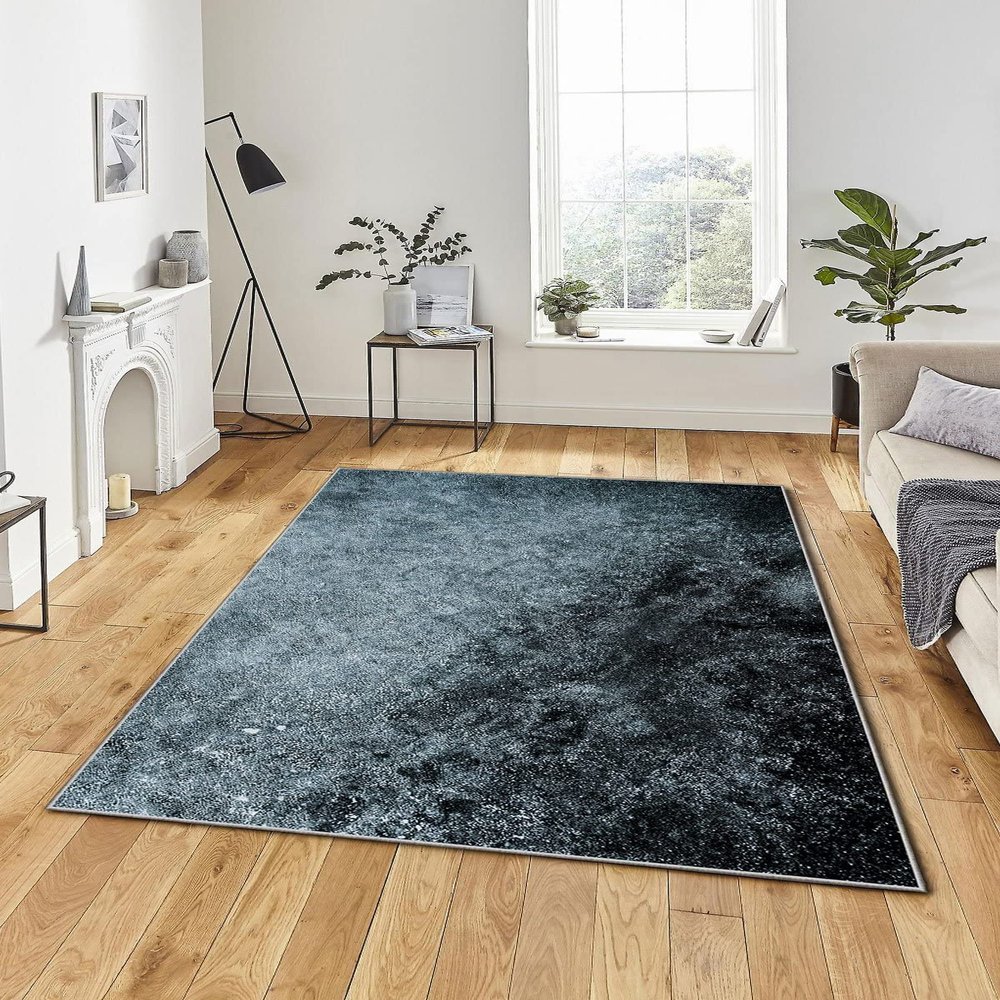 LaModaHome Area Rug Non-Slip - White Aging Soft Machine Washable Bedroom Rugs Indoor Outdoor Bathroom Mat Kids Child Stain Resistant Living Room Kitchen Carpet 3.3 x 5 ft