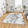 LaModaHome Area Rug Non-Slip - Pink Marble Soft Machine Washable Bedroom Rugs Indoor Outdoor Bathroom Mat Kids Child Stain Resistant Living Room Kitchen Carpet 3.3 x 5 ft view 1
