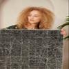 LaModaHome Area Rug Non-Slip - Anthracite Line Soft Machine Washable Bedroom Rugs Indoor Outdoor Bathroom Mat Kids Child Stain Resistant Living Room Kitchen Carpet 4.7 x 7.3 ft (208) view 3