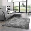 LaModaHome Area Rug Non-Slip - Grey Vintage Soft Machine Washable Bedroom Rugs Indoor Outdoor Bathroom Mat Kids Child Stain Resistant Living Room Kitchen Carpet 2.7 x 5 ft (235) view 1