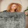 LaModaHome Area Rug Non-Slip - Grey Vintage Soft Machine Washable Bedroom Rugs Indoor Outdoor Bathroom Mat Kids Child Stain Resistant Living Room Kitchen Carpet 2.7 x 5 ft (235) view 3