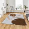 LaModaHome Area Rug Non-Slip - Green Leaf Soft Machine Washable Bedroom Rugs Indoor Outdoor Bathroom Mat Kids Child Stain Resistant Living Room Kitchen Carpet 2 x 3.3 ft (84) view 1