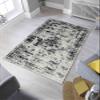 LaModaHome Area Rug Non-Slip - Grey Border and Faint Soft Machine Washable Bedroom Rugs Indoor Outdoor Bathroom Mat Kids Child Stain Resistant Living Room Kitchen Carpet 2.7 x 5 ft view 1