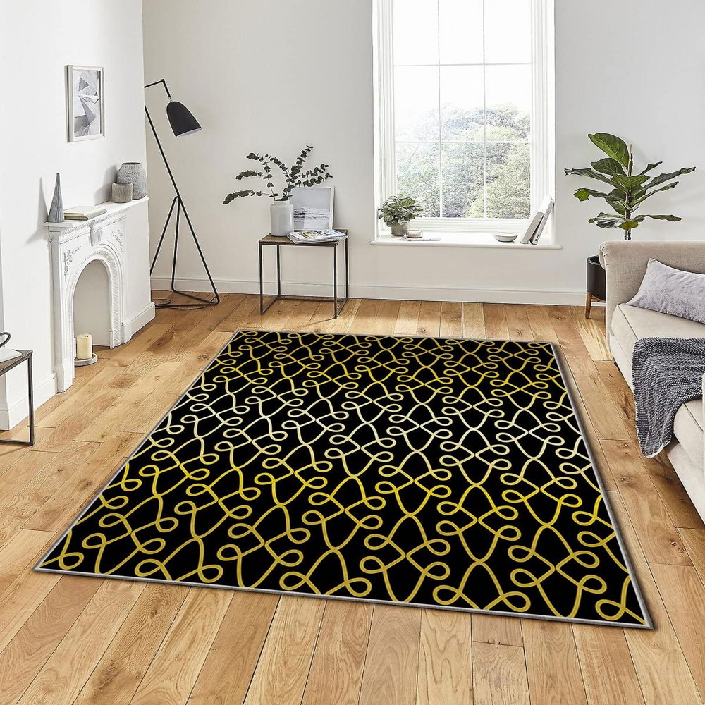 LaModaHome Area Rug Non-Slip - Pink Geometric Soft Machine Washable Bedroom Rugs Indoor Outdoor Bathroom Mat Kids Child Stain Resistant Living Room Kitchen Carpet 3.3 x 5 ft (02)