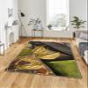 LaModaHome Area Rug Non-Slip - Green Leaf Soft Machine Washable Bedroom Rugs Indoor Outdoor Bathroom Mat Kids Child Stain Resistant Living Room Kitchen Carpet 1.3 x 2 ft (60) view 1