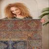 LaModaHome Area Rug Non-Slip - Brown Ethnic Soft Machine Washable Bedroom Rugs Indoor Outdoor Bathroom Mat Kids Child Stain Resistant Living Room Kitchen Carpet 2.7 x 9.9 ft view 4