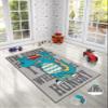 LaModaHome Area Rug Non-Slip - Grey Dinosaur Soft Machine Washable Bedroom Rugs Indoor Outdoor Bathroom Mat Kids Child Stain Resistant Living Room Kitchen Carpet 2.7 x 6.6 ft view 2