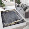LaModaHome Area Rug Non-Slip - Anthracite Vintage Soft Machine Washable Bedroom Rugs Indoor Outdoor Bathroom Mat Kids Child Stain Resistant Living Room Kitchen Carpet 4 x 5.9 ft (149) view 1