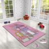 LaModaHome Area Rug Non-Slip - Pink Mermaid Soft Machine Washable Bedroom Rugs Indoor Outdoor Bathroom Mat Kids Child Stain Resistant Living Room Kitchen Carpet 3.3 x 9.9 ft (58A) view 2