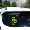 Nouiroy Love Feet Baby on Board Stickers for Cars,Double Side Visibility Cute Baby in Car Vinyl Sticker Bumper Decals Baby Safety Warning Sign Sticker Waterproof (Green) view 1