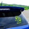 Nouiroy Love Feet Baby on Board Stickers for Cars,Double Side Visibility Cute Baby in Car Vinyl Sticker Bumper Decals Baby Safety Warning Sign Sticker Waterproof (Green) view 2