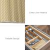 Abstract Placemats for Dinning Table Set of 6 Burlap Kitchen Place Mats Waterproof Cloth Table Mats, Indoor Outdoor Placemats Easy Clean Dinner Decor 13x19 Modern Minimalist Geometric Plaid Stripes view 4