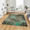 LaModaHome Area Rug Non-Slip - Grey Geometric Soft Machine Washable Bedroom Rugs Indoor Outdoor Bathroom Mat Kids Child Stain Resistant Living Room Kitchen Carpet 2.7 x 5 ft (46) view 1