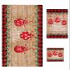 3-Piece Towel Set - Bath Towels Hand Towels Wash Cloths, Absorbent and Drying Christmas Balls Holly Berry Farmhouse Rustic Wooden Board Buffalo Check Towel Set for Kitchen/Bathroom/Gym/Swimming Pool view 1