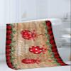 3-Piece Towel Set - Bath Towels Hand Towels Wash Cloths, Absorbent and Drying Christmas Balls Holly Berry Farmhouse Rustic Wooden Board Buffalo Check Towel Set for Kitchen/Bathroom/Gym/Swimming Pool view 3