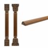 Haitpant Unpainted Wood Carved Decal Corner Onlay Applique Frame, Furniture Wall Cabinet Door Decor Fireplace Decoration view 3