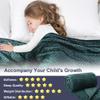 Alomidds Weighted Blanket, Luxury Velvet Weighted Blankets for Adults and Kids,Warm and Breathable Soft and Comfort Minky, Cute Heavy Blanket with Premium Glass Beads (36"x48" 5LBS, Green) view 3