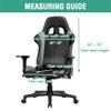 GAMUKAI Velvet Gaming Chair Cover  2-Piece Stretchable Slipcover for Racing/Office/Reclining Chairs | Soft & Anti-Slip Fabric | Universal Fit (Ivory) view 3