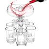 2 Set 6 Shot Glass Dispenser And Holder | Shot Glass Dispenser | Acrylic Shot Glasses Dispenser,Shot Dispenser With 6 Shot Glasses For Liquid Fun Drinking In College,Camping, Home Parties view 2