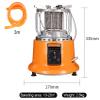 Portable Gas Heater for Indoor Outoor, Low Energy Consumption Home Winter Room Heater, Adjustable Firepower Natural Gas Liquefied Gas Space Warmer Furnace, Applicable area: 10-20 (Size : LNG) view 2