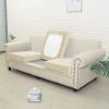 Rosygulls Separate Velvet Sofa Cover,Couch Covers for 2 Cushion Couch,Super Stretch Wear-Resistant Sofa Slipcovers,Washable Furniture Protector with Anti-Slip Elastic Bottom(Beige,Triple Seat) view 2