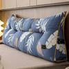 ZZYK Wedge Pillow Triangular Headboard Pillow,Home Reading Pillow Back Support for Sitting Up in Bed Large Bolster Body Positioning Bedrest with Removable Cover,Leaf,Full(47"/120cm) view 1