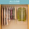 Perber All Clear Garment Bags for Hanging Clothes, 60" Dress Bags for Gowns Long, Plastic Dustproof Dress Garment Bag, Long Dress Bag with Zipper for gown, winter long coats, dance costume10 Packs view 3