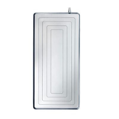 PAPERGAN Air Conditioner Water Drip Tray Multi-Purpose Thickened Stainless Steel Water Tray with Drain and Installation Kit Suitable for Separate Air Conditioner Outdoor Unit (Size : 1-2P)
