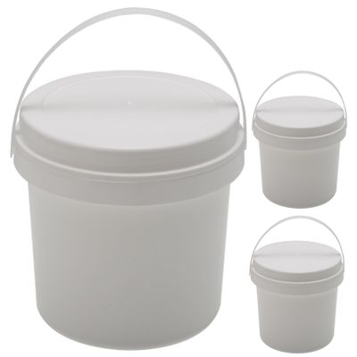Angoily 3pcs Toy Organizers Lids Portable Candy Buckets for Boys and Girls Toys Snacks and Craft Accessories Convenient Storage