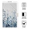 Giwawa Blue Leaves Hand Towels Botanical Leaf Decorative Fingertip Face Towels Set of 2 Soft Absorbent Dish Towels for Hotel Kitchen Bathroom view 2