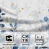 Giwawa Blue Leaves Hand Towels Botanical Leaf Decorative Fingertip Face Towels Set of 2 Soft Absorbent Dish Towels for Hotel Kitchen Bathroom view 3