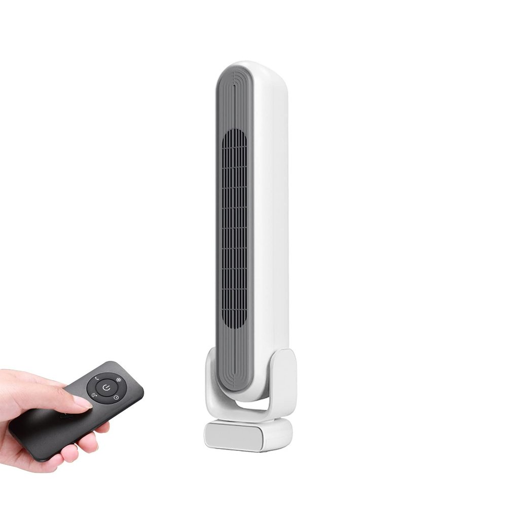 HSPLXYT Bladeless Floor Fan,Air Circulator,Portable Desk Fan,with Remote,4-Speed Options, 80 Oscillation, for Bedroom Living Rooms Kitchen Home Office