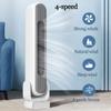 HSPLXYT Bladeless Floor Fan,Air Circulator,Portable Desk Fan,with Remote,4-Speed Options, 80 Oscillation, for Bedroom Living Rooms Kitchen Home Office view 3
