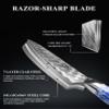 WILDMOK Kiritsuke Knife 8.5 Inch, Japanese Kitchen Chef Knives - 7 Layer Alloy Steel Fish Slicing Knife with Resin Handle - Qing Series view 3