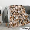 Beagle Gifts for Women: Soft Flannel Blanket Throws for Couch, Bed, Sofa - Funny Pet Beagle Print Blankets view 2