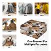 Beagle Gifts for Women: Soft Flannel Blanket Throws for Couch, Bed, Sofa - Funny Pet Beagle Print Blankets view 4