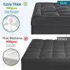 CYMULA Mattress Topper Super Queen Size - Extra Thick Cooling Mattress Pad Cover for Back Pain - Soft Mattress Protector Bed Topper Pillow Top with 8-21 Inch Deep Pocket 3D Snow Down Alternative Fill view 2