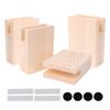 Etfbuy 4PCS Width Groove Wood Bed Desk Risers Lifter Table Cube Furniture Storage Groove Fit Sofa view 1