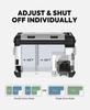 ICECO APL55 Dual Zone Portable Refrigerator Bluetooth Controlled, 55 Liter 12v refrigerator with SECOP Compressor, DC 12/24V, AC 110-240V, for Truck, Car and Home, -4~68(Silver) view 2