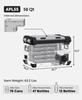 ICECO APL55 Dual Zone Portable Refrigerator Bluetooth Controlled, 55 Liter 12v refrigerator with SECOP Compressor, DC 12/24V, AC 110-240V, for Truck, Car and Home, -4~68(Silver) view 3