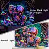 Amonercvita Blacklight Skull Tapestry Trippy Skeleton Wall Tapestries UV Reactive Neon Plants Trees Tapestries Aesthetic Galaxy Space Tapestry Wall Hanging for Bedroom Decor(W59.1H78.7 inches) view 4