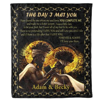 Decoronic Customized Name Blanket for Couples, Never Forget How Special You are to Me, Gift for Birthday, for Him/Her Fleece or Sherpa Blanket (Design 14, Queen- 60"x80" (Inches))