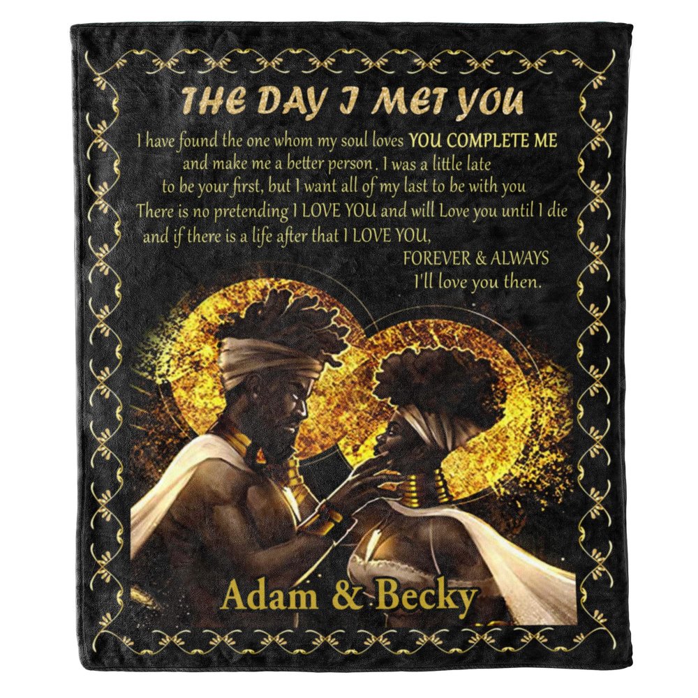 Decoronic Customized Name Blanket for Couples, Never Forget How Special You are to Me, Gift for Birthday, for Him/Her Fleece or Sherpa Blanket (Design 14, Queen- 60"x80" (Inches))