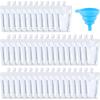 Patelai 150 Pieces Plastic Liquid Pouch Reusable Juice Pouches Travel Water Leak Proof Bags Bulk with Collapsible Silicone Funnel for Travel Outdoor (10 oz) view 1