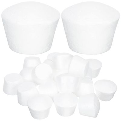 Hemoton 20Pcs Cake Dummies Set 1 Inch Foam Cupcake Models for Diy Decorating Practice Wedding Party Display and Craft