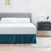 Cotton Box Pleated Bedskirts for Twin XL Size 15 Inch Easy Fit Easy Care Fade & Wrinkle Resistant, Split Corner Bedskirt Twin XL Size (80 x 39 Inch), Teal view 1